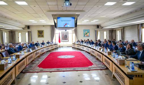 Le-ministre-de-lIntérieur-Abdelouafi-Laftit-tient-une-réunion-avec-les-partis-politiques-représentés-au-parlement
